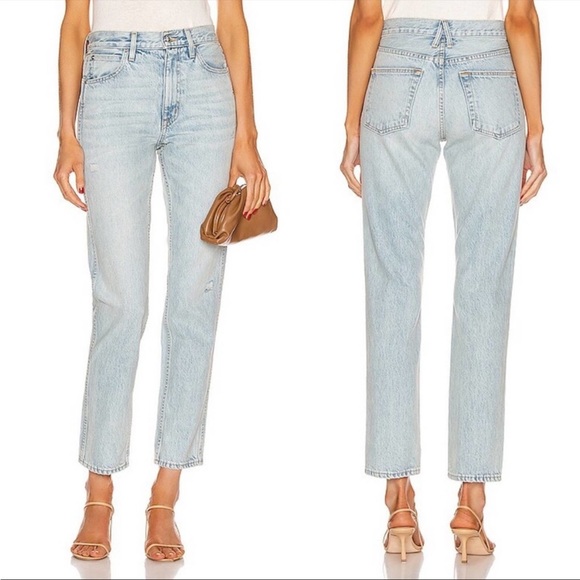 NWT SLVRLAKE Virginia Slim Jeans in Love Song - Picture 3 of 12